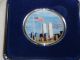 One 2001 Colored/painted World Trade Center Silver Eagle - Bu.  999 Silver Silver photo 2