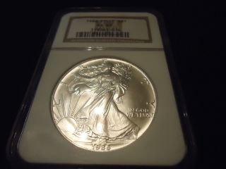 1986 Silver Us American Eagle 1 Ounce.  999 - Ngc Ms 69 photo