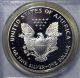 1996 - P American Eagle Silver Dollar Pr69 Dcam Pcgs Proof69 Deep Cameo Buford Col Silver photo 3