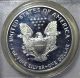 1997 - P American Eagle Silver Dollar Pr69 Dcam Pcgs Proof 69 Deep Cameo Silver photo 3