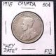 . 925 Silver 1918 Canada 50 Cents Half Dollar George V Km 25 Circulated Coins: Canada photo 9