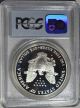 1998 - P American Eagle Silver Dollar Pr69 Dcam Pcgs Proof 69 Deep Cameo Silver photo 2