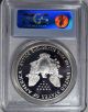 2001 - W American Eagle Silver Dollar Pr69 Dcam Pcgs Proof 69 Deep Cameo Silver photo 2