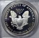 2001 - W American Eagle Silver Dollar Pr69 Dcam Pcgs Proof 69 Deep Cameo Silver photo 3