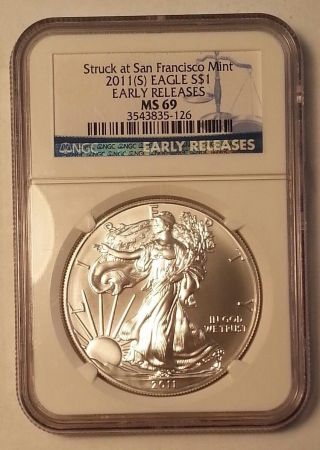 2011 S American Eagle Ms 69 Early Release Coin. . . . . . .  4143 photo