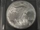 2003 American Silver Eagle Coin Icg Ms70 Gem Bu 1196 Silver photo 1