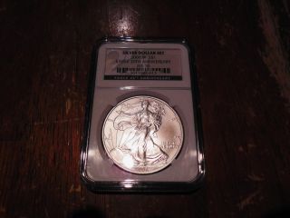 2006 W Silver Eagle Ms70 20th Anniversary Ngc photo