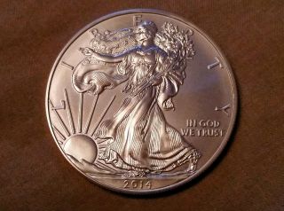 American Silver Eagle 1 Oz.  2014 999 Fine Silver Coin - Brilliant Uncirculated photo