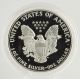1986 S American Silver Eagle Proof Coin - 1oz.  999 Fine Dollar Ase Box Silver photo 6