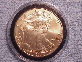 2005 American Silver Eagle Bu 1 Oz Silver Coin photo