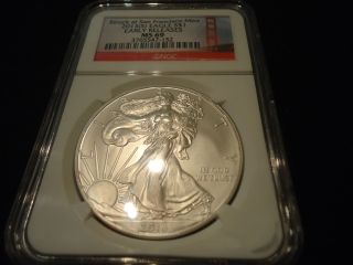 2013 Silver Us American Eagle 1 Ounce.  999 - Early Releases Ngc Ms 69 photo