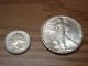 United States Silver Eagle Dollar,  1990 Bullion,  0.  999 Fine Silver photo 3