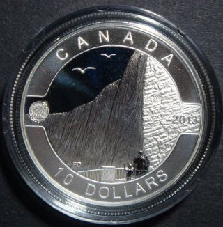 2013 - 1/2 Oz $10 Canada Niagara Fall Bullion Fine Proof Silver Coin With photo
