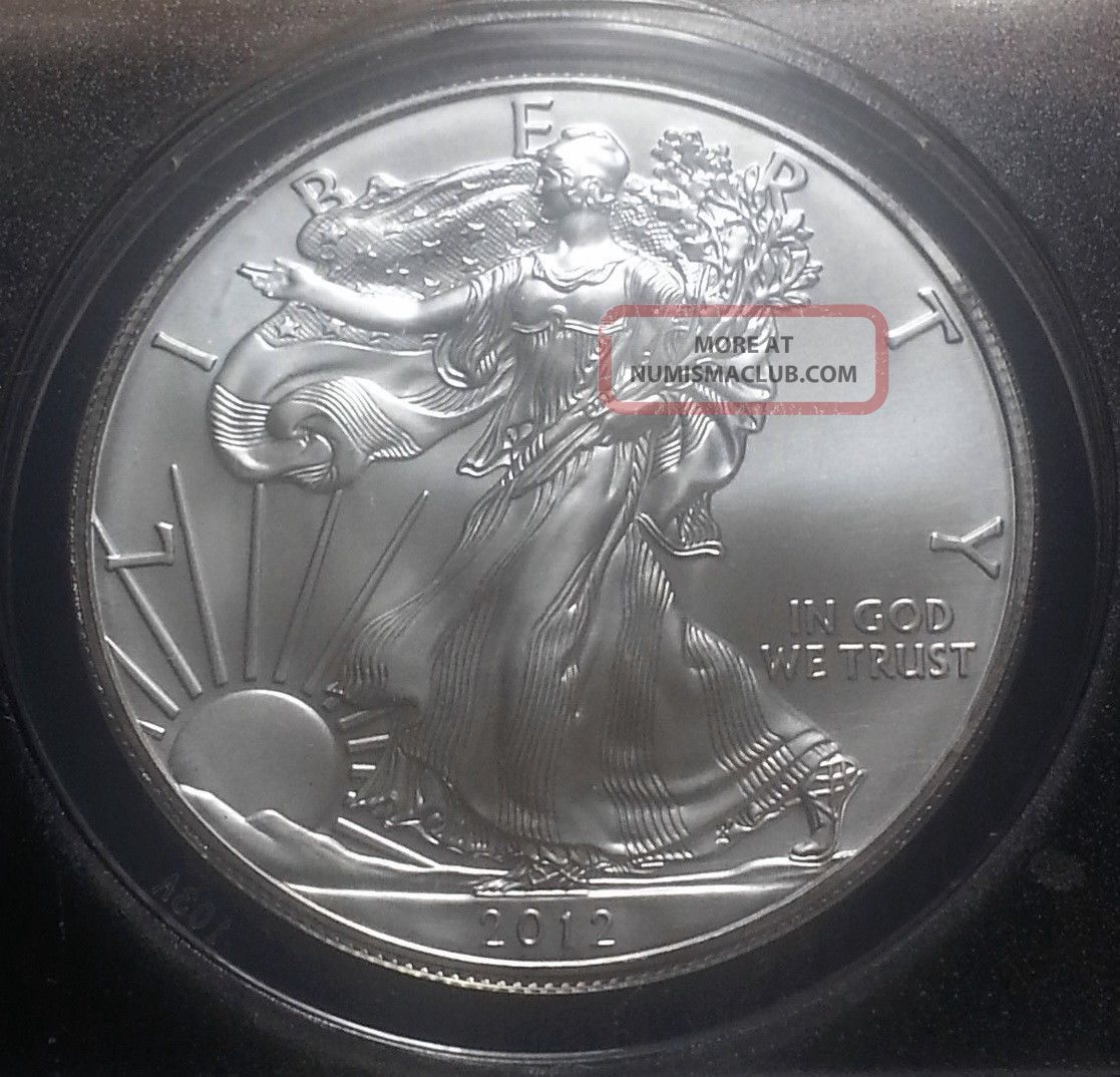 2012 Silver Eagle Anacs Ms69 Mby804