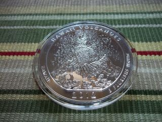 2012 5oz Hawaii Volcanoes Silver Bullion Coin - America The Atb Airtite2 photo