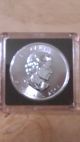 2014 Canadian Maple Leaf 1 Oz Siver.  9999 Elizabeth Ii 5 Dollar Coin Silver photo 1