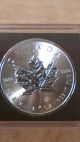 2014 Canadian Maple Leaf 1 Oz Siver.  9999 Elizabeth Ii 5 Dollar Coin Silver photo 2