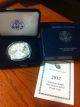 2012 W American Eagle One Ounce Silver Proof Coin W/ Box & Silver photo 3