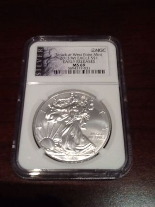 2013 (w) Eagle Ngc Ms - 69 Early Releases Liberty Series Struck At San Francisco photo