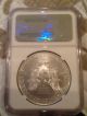 2013 (w) Ngc Ms - 69 American Silver Eagle Early Releases Special Blue Label Silver photo 2