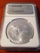 2012 (s) Silver Eagle First Release Ngc Ms70 Box 42 Silver photo 2