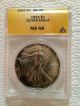 1992 U.  S.  Silver Eagle Ms68 Graded And Authenticated By Anacs Silver photo 2