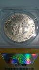 1992 U.  S.  Silver Eagle Ms68 Graded And Authenticated By Anacs Silver photo 4