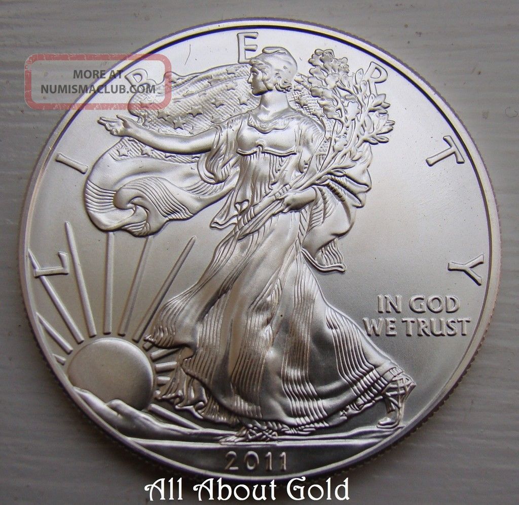 Silver Coin 1 Troy Oz 2011 American Eagle Walking Lady 