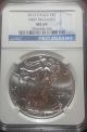 2012 Silver Eagle First Release Ngc Ms69 Mby810 Silver photo 2