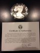 1986 American Silver Eagle Proof.  999 Silver Coin And One Ounce Silver photo 4