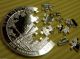 2013 White Mountain Atb 5 Oz Silver Coin Cut Up Into A 25 Piece Jigsaw Puzzle Silver photo 4