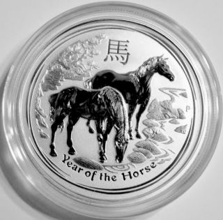 Limited Time 2014 Australia 1/2 Oz.  999 Silver Lunar Year Of The Horse Coin photo