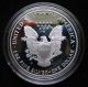 2001 - W $1 Proof Silver American Eagle One Ounce Coin (w/box &) Silver photo 1