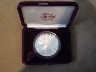 1987 - S American Eagle.  999 Fine Sivler Proof Coin. photo