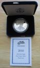 2010 - W $1 Proof Silver American Eagle One Ounce Coin (w/box &) Silver photo 2