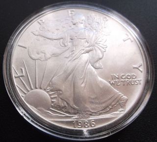 1986 American Eagle Dollar Bu Silver photo