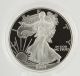 2004 W American Silver Eagle Proof Coin - 1oz.  999 Fine Dollar Ase Box Silver photo 1