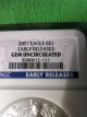2007 S$1 Ngc Early Release American Silver Eagle Gem Uncirculated Silver photo 1
