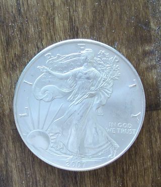 United States Silver Dollar,  2007 Bullion photo
