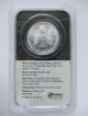 1999 $1silver American Eagle Walking Liberty Dollar Coin Littleton Unciruclated Silver photo 2