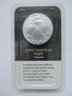 1999 $1silver American Eagle Walking Liberty Dollar Coin Littleton Unciruclated Silver photo 3