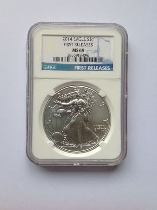 2014 Ngc Ms 69 First Releases Silver Eagle photo