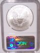 2013 - (s) $1 Ngc Ms70 American Silver Eagle San Francisco Seal First Release Silver photo 2