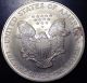 2004 1 Oz Silver American Eagle (brilliant Uncirculated).  999 Pure Silver photo 3