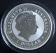 2001 - 1 Oz Australia Kookaburra Perth Bullion Fine Silver Coin Silver photo 1