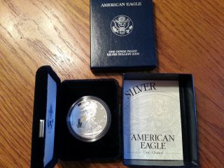 2003 W 1 Oz Proof Silver American Eagle (w/box &) photo