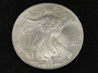 1998 American Silver Eagle Bullion Coin Key Date Uncirculated Nr photo