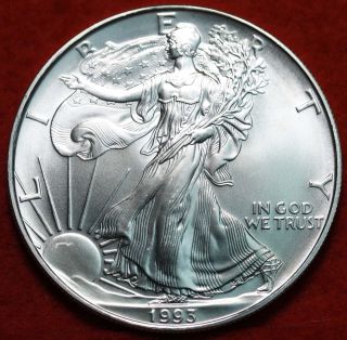Uncirculated 1993 American Eagle Silver Dollar photo