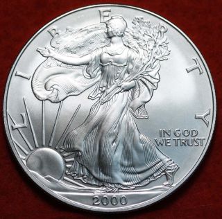 Uncirculated 2000 American Eagle Silver Dollar photo