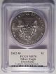 2012 - W Burnished Silver Eagle Dollar Pcgs Ms70 First Strike Mercanti Signature Silver photo 1